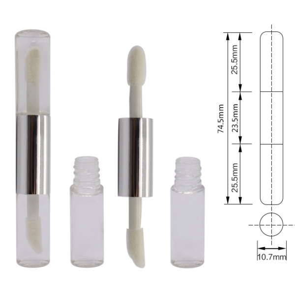 Dual 1.5ml lip gloss empty