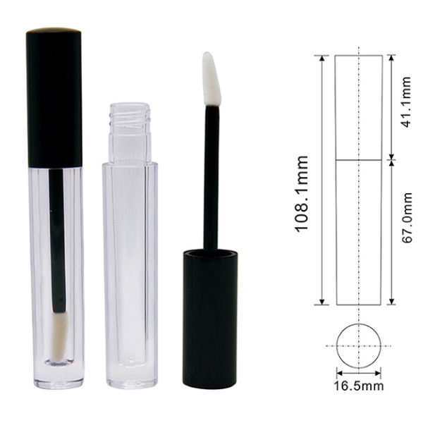 5.5ml round lip gloss empty