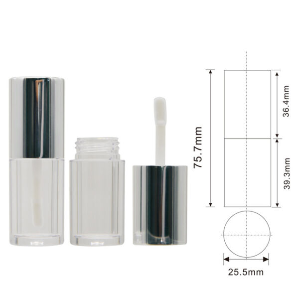 6ml aluminum lip gloss tube