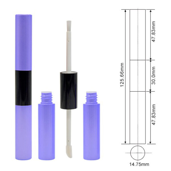 Purple 5ml dual gloss tube