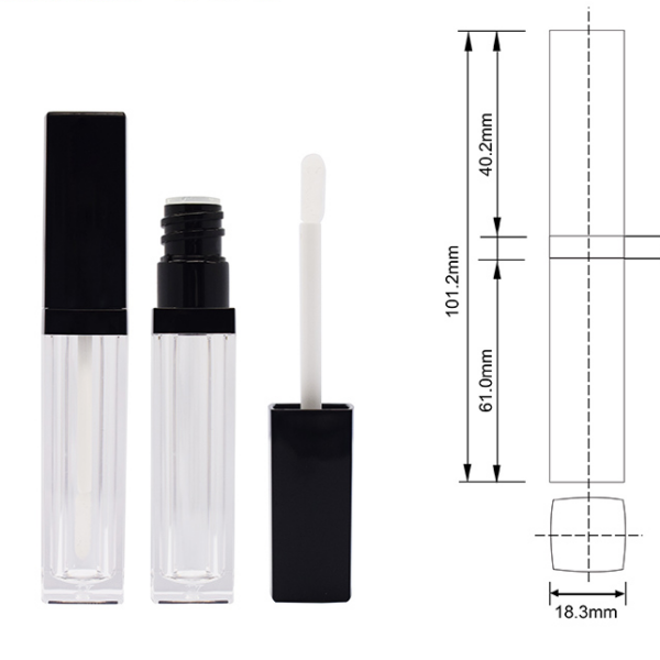 6ml lipstick gloss tube crystal