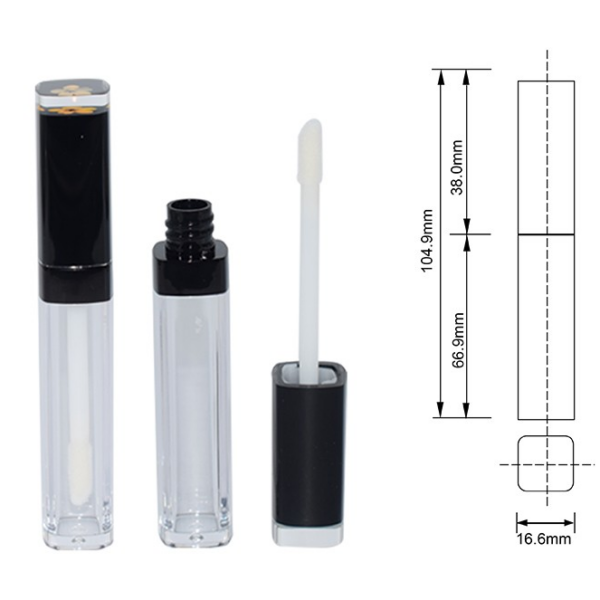 7ml transparent lip gloss bottle