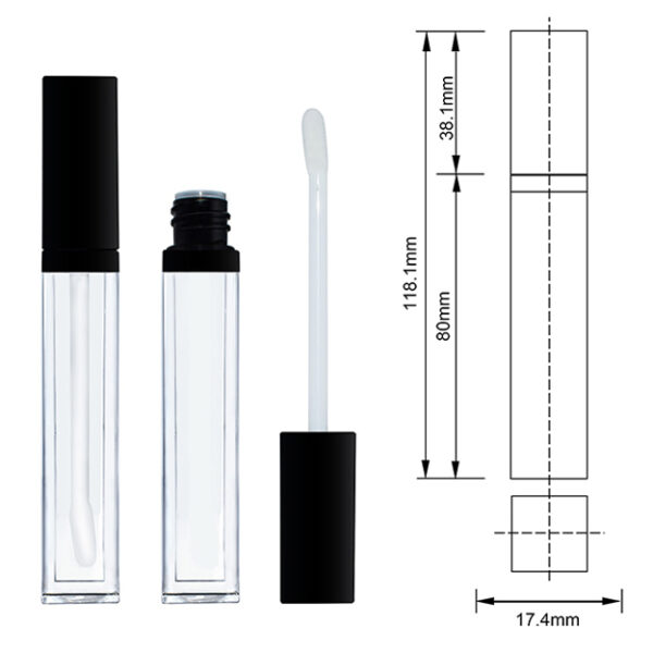 8ml lip gloss tube crystal