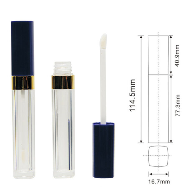 5ml purple lip gloss tube