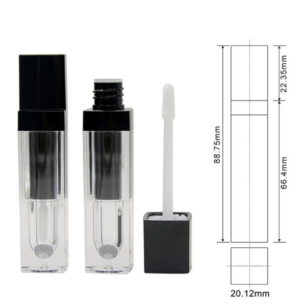 6ml clear lip gloss tube