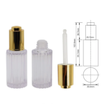 Gold 30ml dropper oil bottle