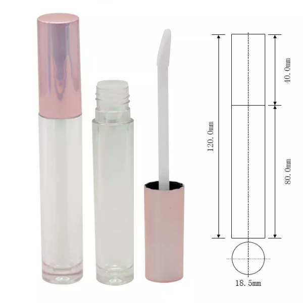 5ml pink lip gloss tube