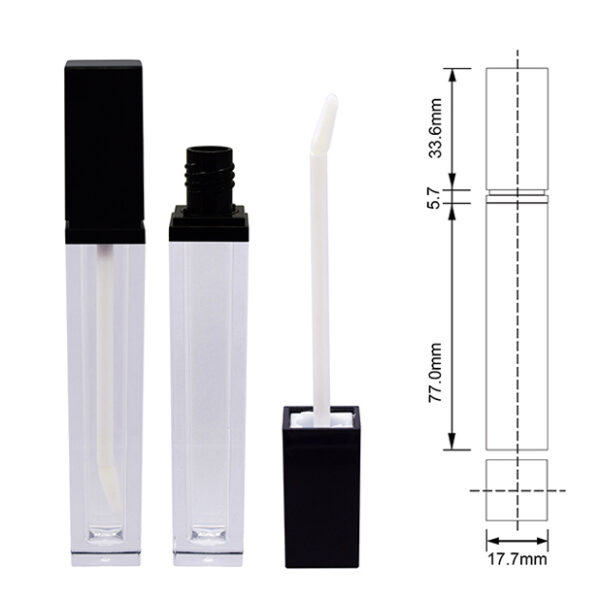 9.5ml gloss tube transparent