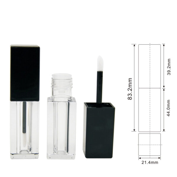 4ml square lip gloss tube