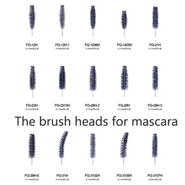 Different Brush Heads For Mascara