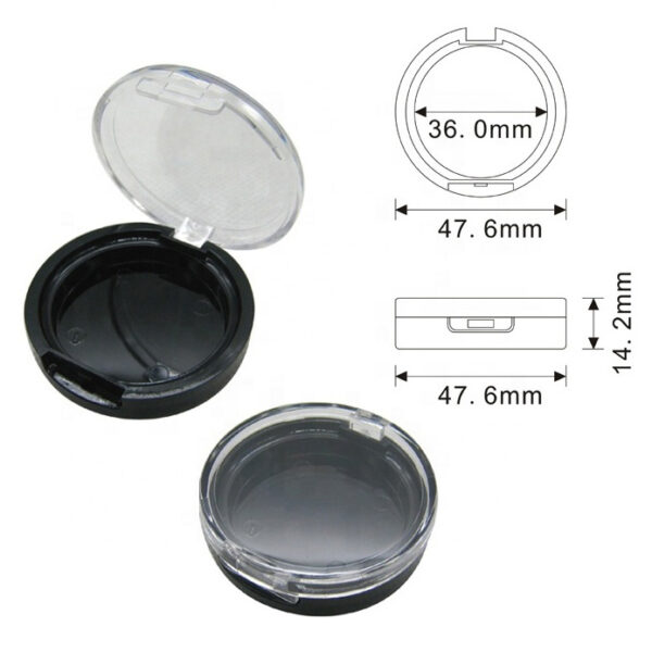 Round compact case