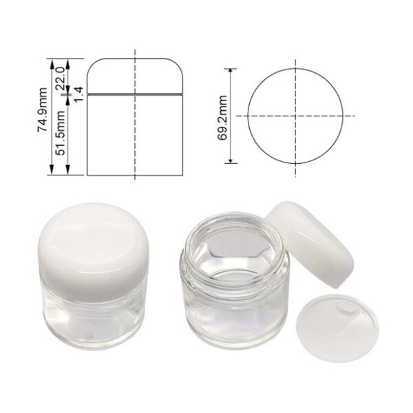 cosmetic cream jar