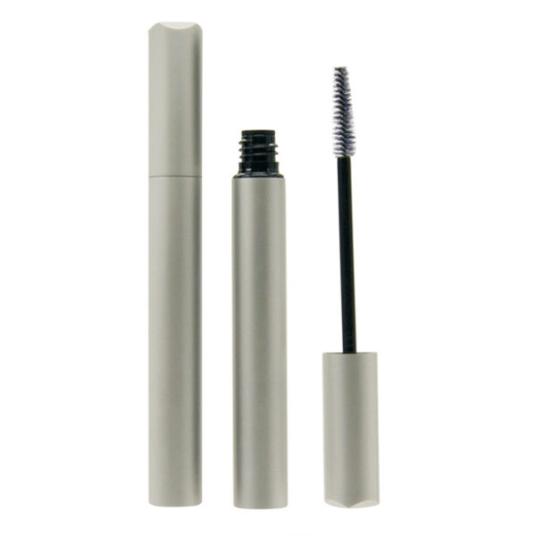 Silver mascara tube