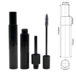 Black mascara tube