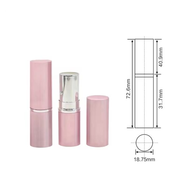 Pink lipstick tube