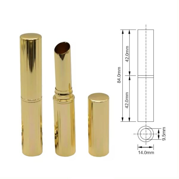 Gold lipstick tube