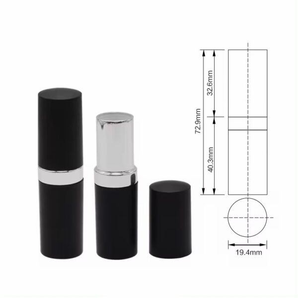 D19.4mm lipstick empty black