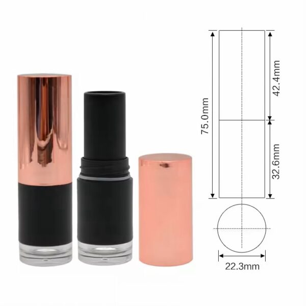 gold lipstick tube - Image 2