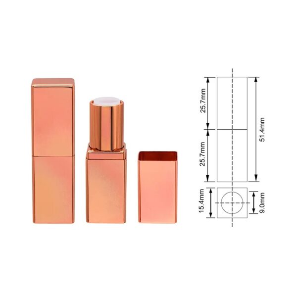 Lipstick tube rose gold