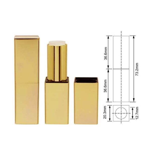 Gold magnet lipsticktubes