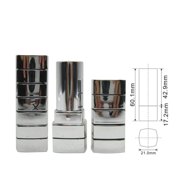 Square lipstick tube