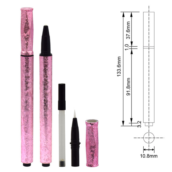 Pink empty eyeliner pencil