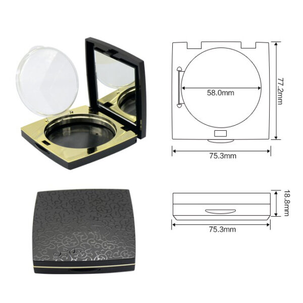 compact powder case