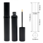 Black Metal Eyeliner Tube